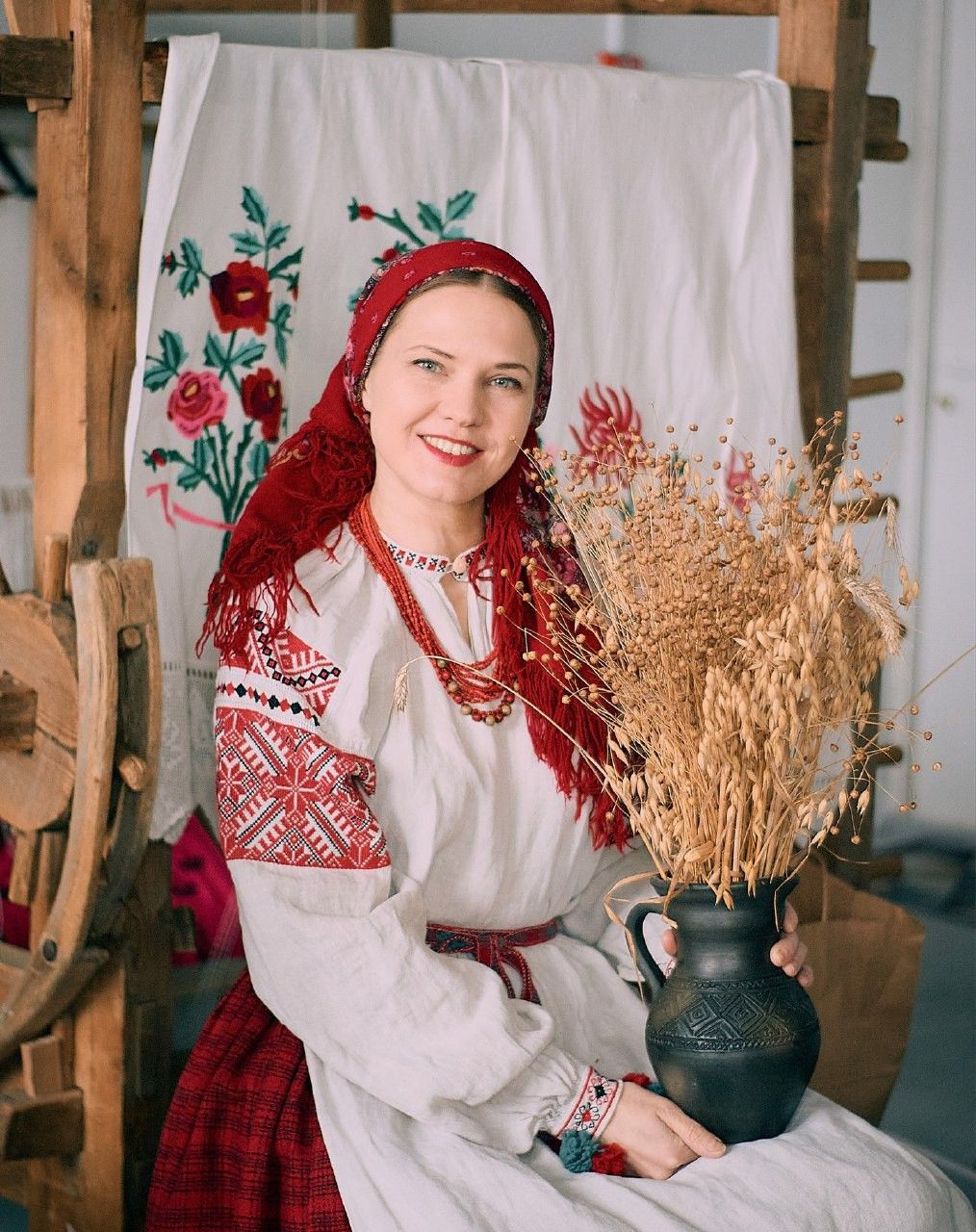 Women in Slavic costumes in Toronto